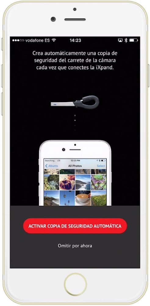 Memoria USB para iPhone iXpand Activar copia-Howpple