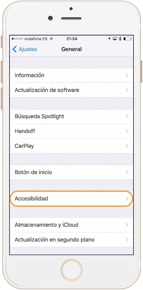 Encender y apagar iPhone Accesibilidad-Howpple