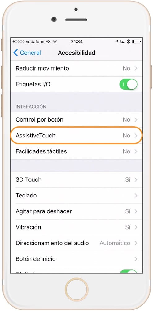 Activar AssistiveTouch iOS-Howpple