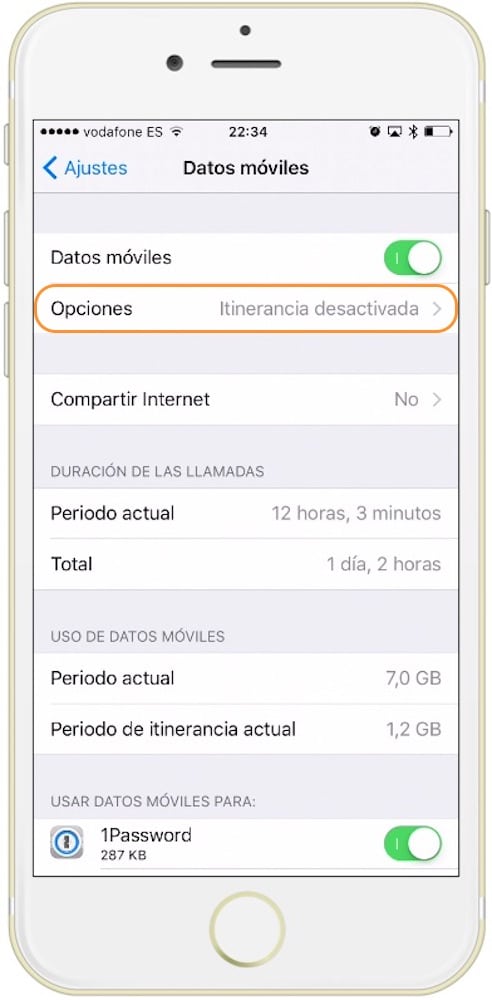 Aprende como activar los datos en el extranjero en iPhone itinerancia desactivada