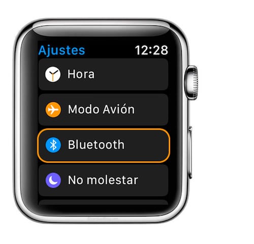Ajustes de Bluetooth en Apple Watch