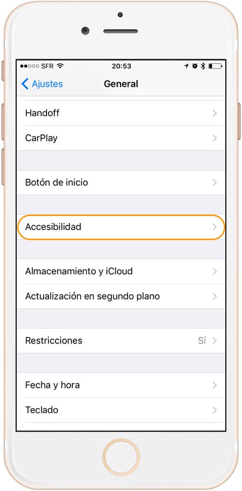 accesibilidad iOS