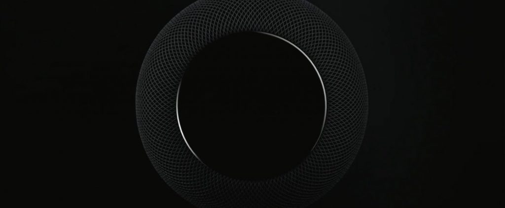 Detalle superior del Altavoz Apple HomePod