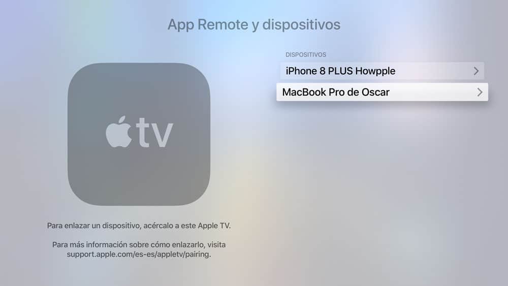 captura de pantalla en el Apple TV 4k