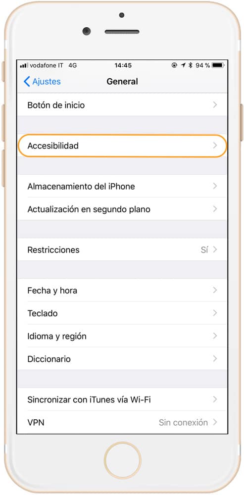 Opciones de accesibilidad para contestar llamadas automáticamente en iPhone