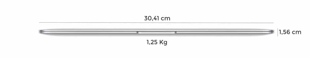 Dimensiones nuevo MacBook Air 2018