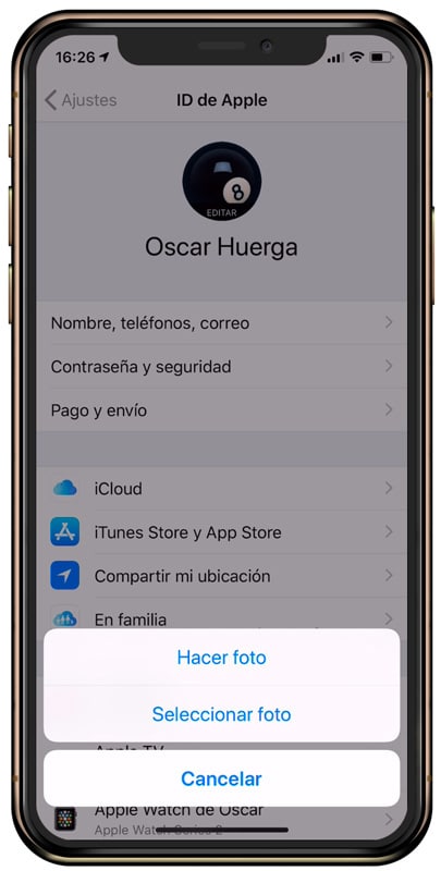 Cómo personalizar el perfil de iCloud desde iPhone
