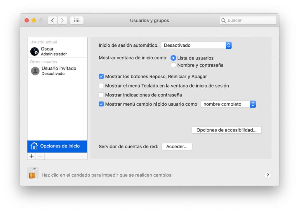 Sistemas para proteger tu información en Mac con contraseña de usuario en macOS