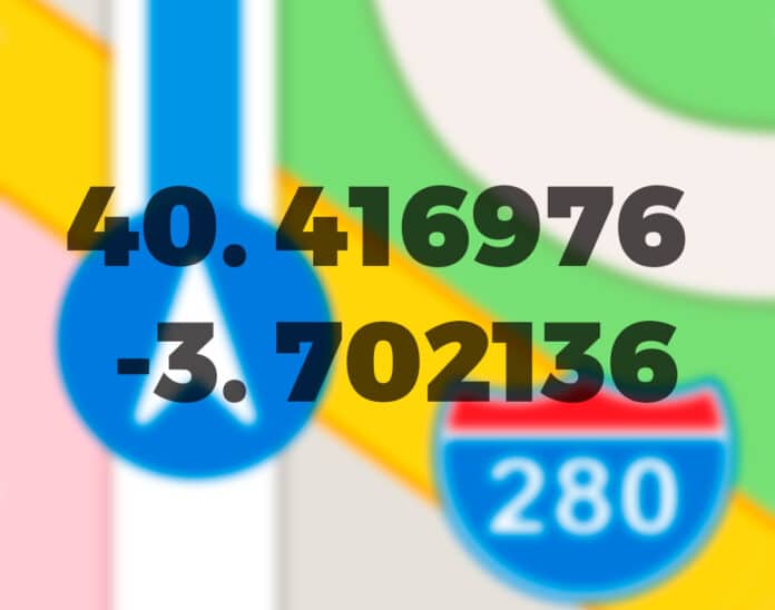 Cómo ver las coordenadas en mapas de apple