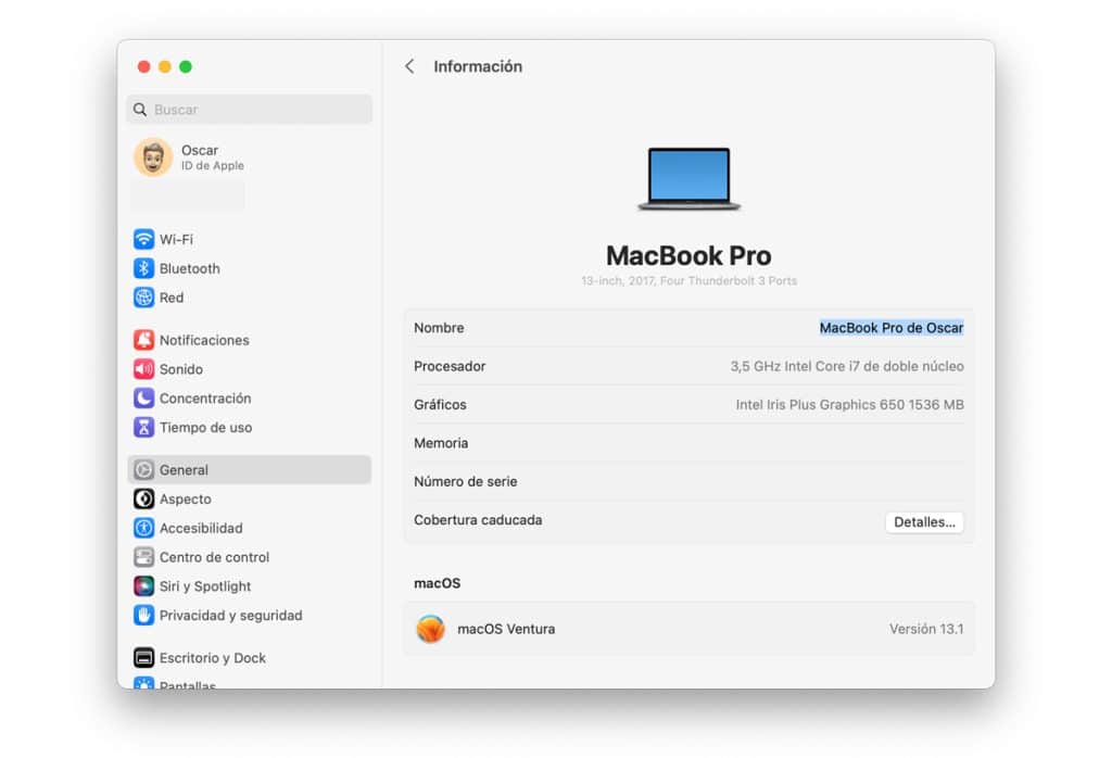 Cómo cambiar el nombre de los ordenadores Mac de Apple
